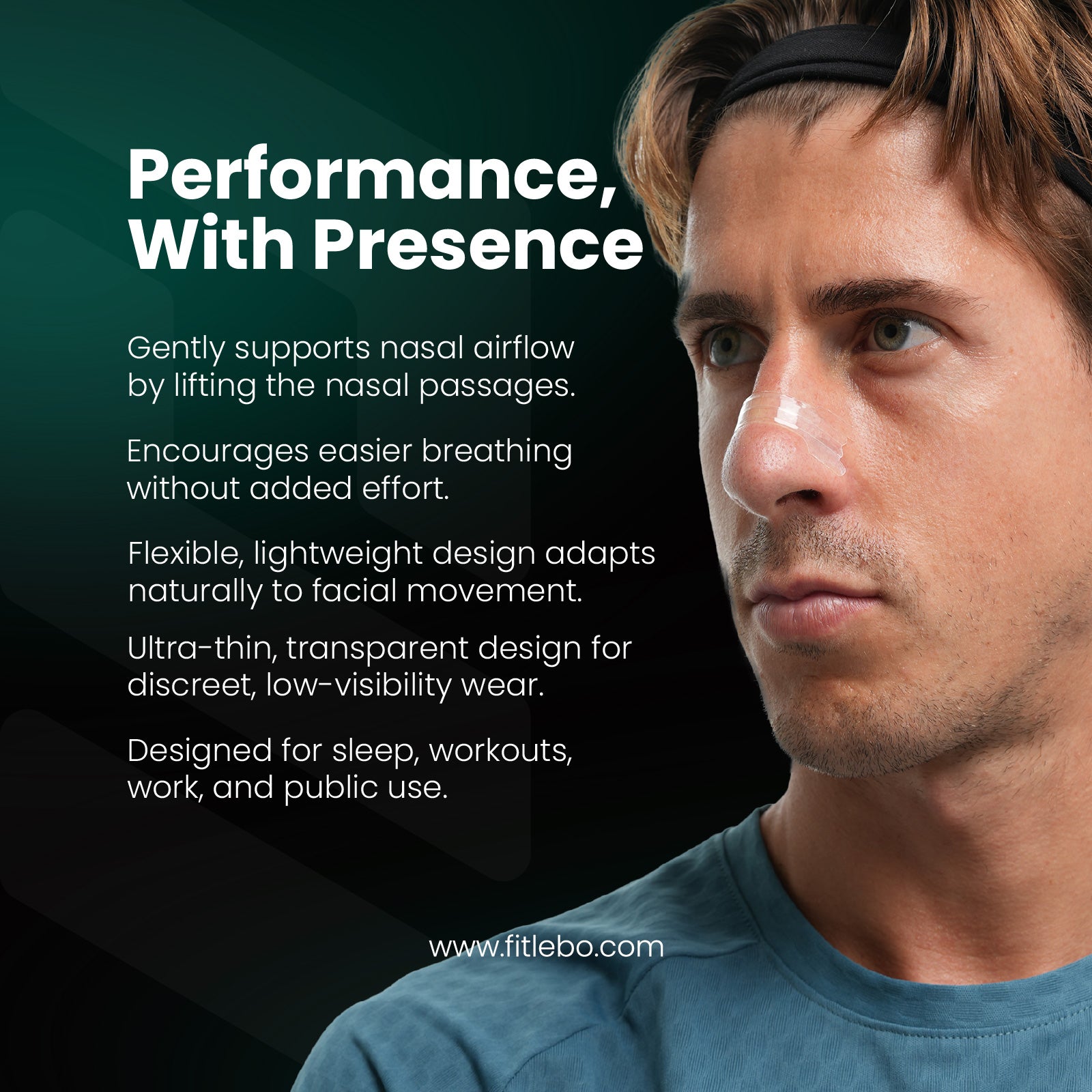 Fitlebo Transparent Nasal Strip (10 strips)