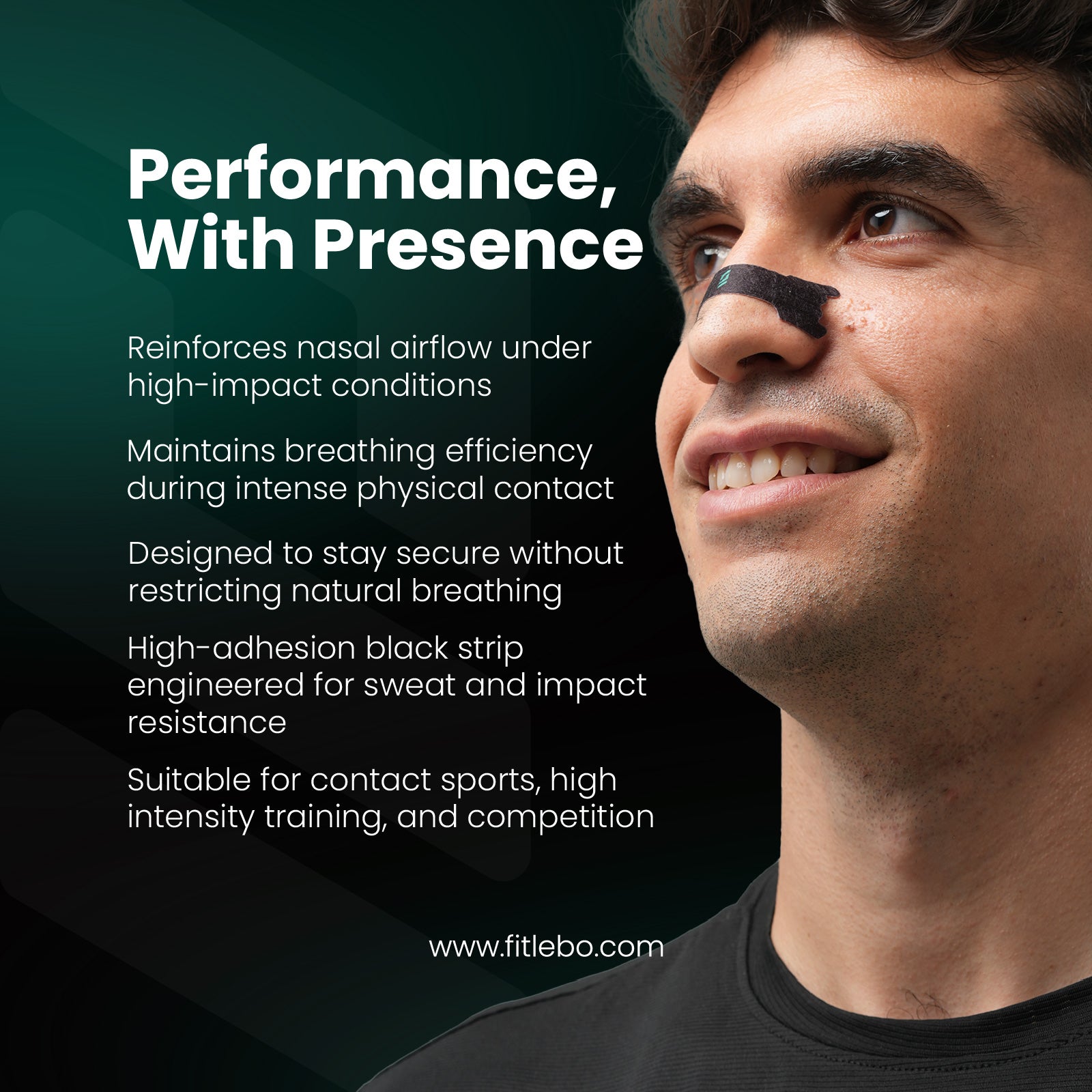 Fitlebo Black Nasal Strip (10 strips)