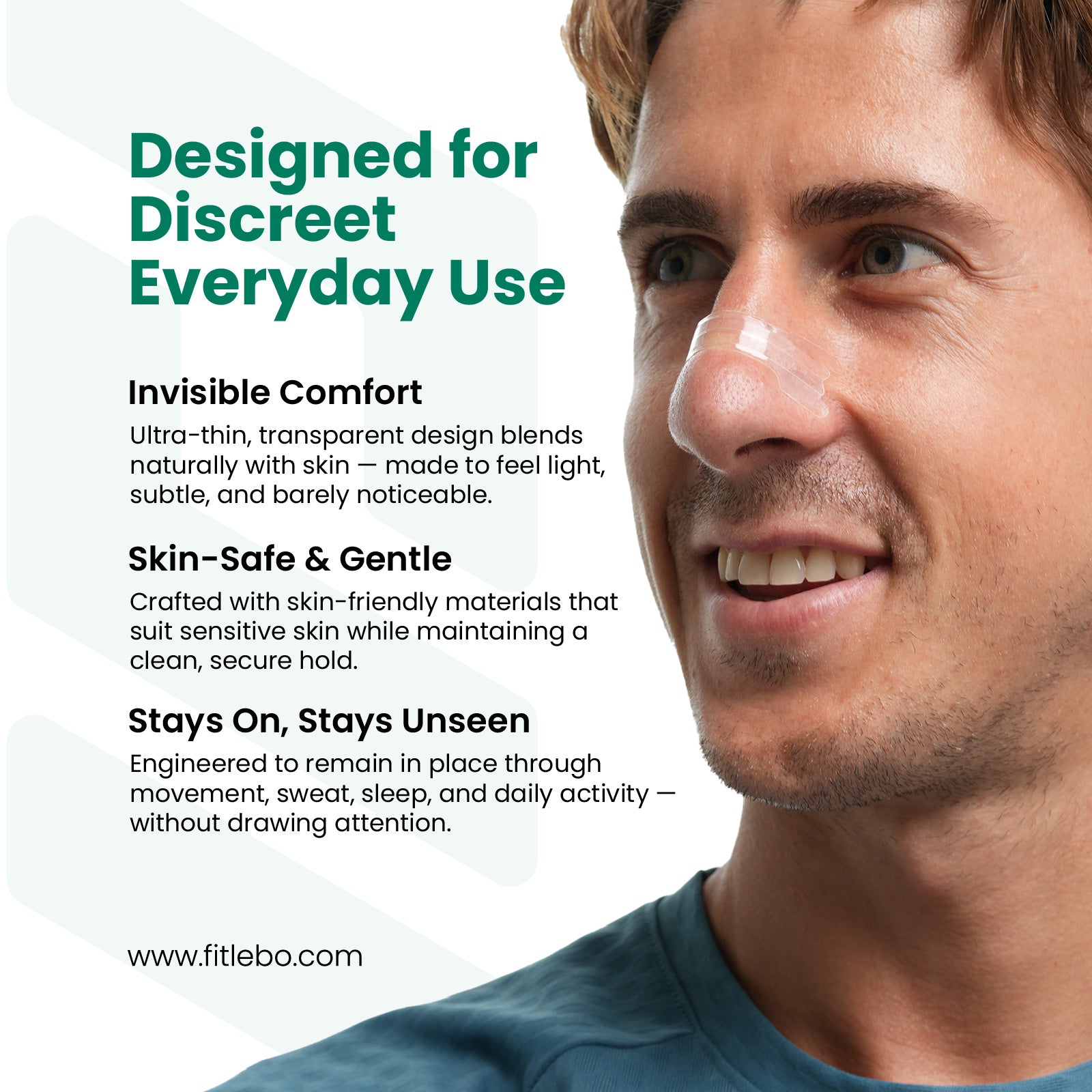 Fitlebo Transparent Nasal Strip (10 strips)